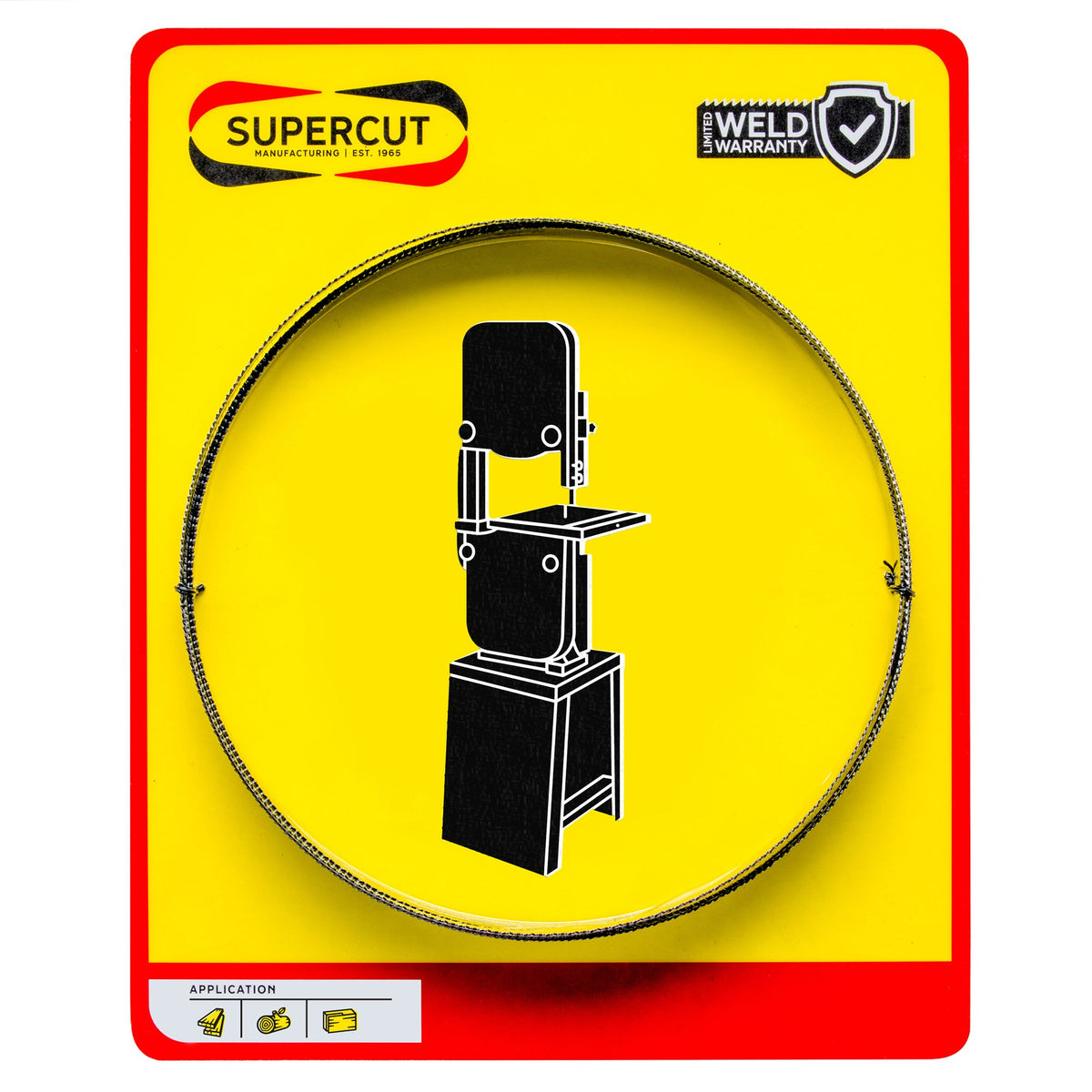 109 1/2 x 1/8 x 0.025 Bandsaw Blade for Wood Cutting Bandsaw