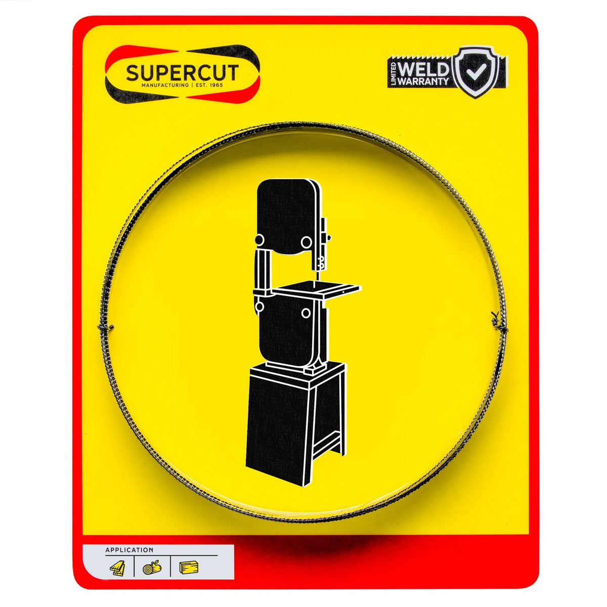 131 1/2 x 1/2 x 0.025 Bandsaw Blade for Wood Cutting Bandsaw